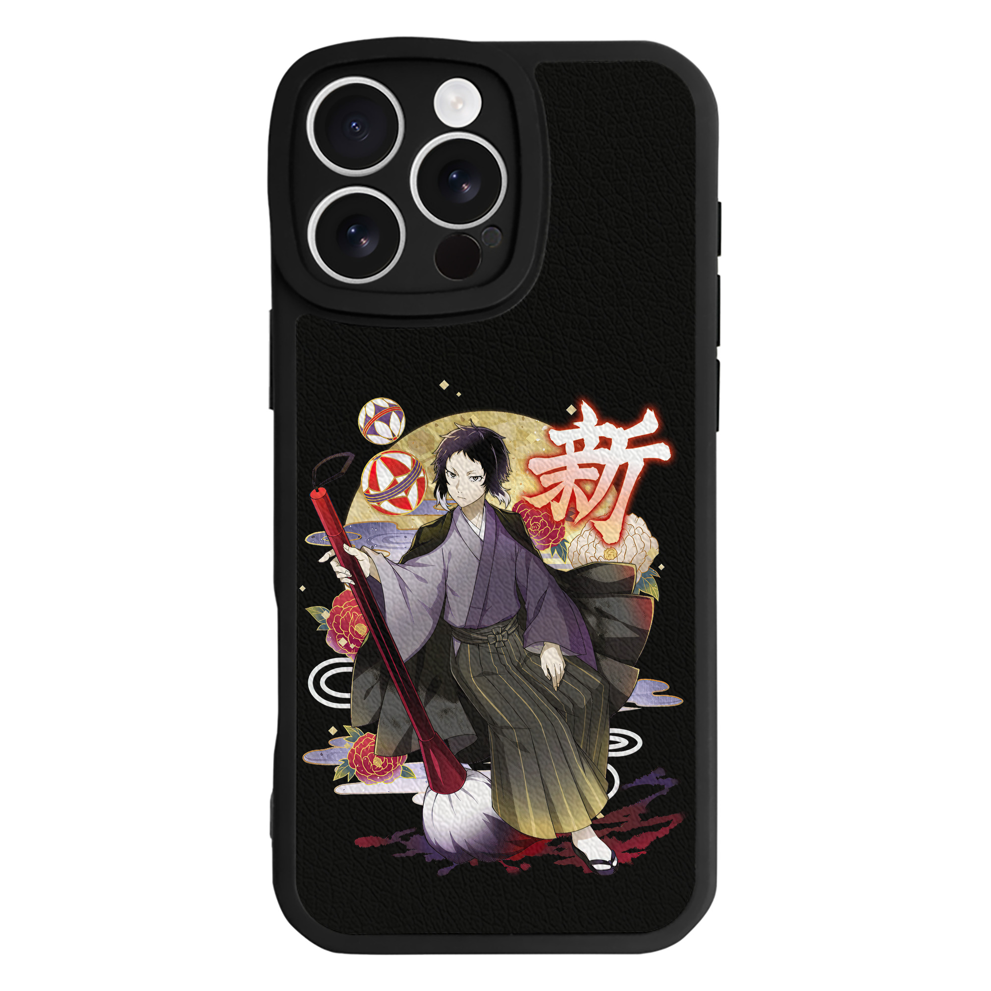 （画像用） 文豪ストレイドッグス Bungo Stray Dogs 【iPhone 16シリーズ対応】シリコンスマホケース（レザー調） 材質：シリコン